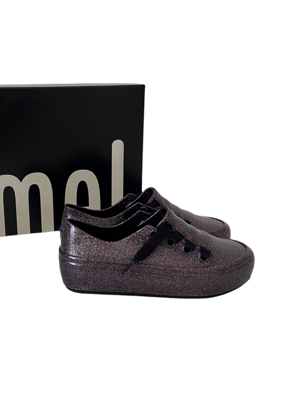 Mini Melissa girls size 13 glitter sneakers